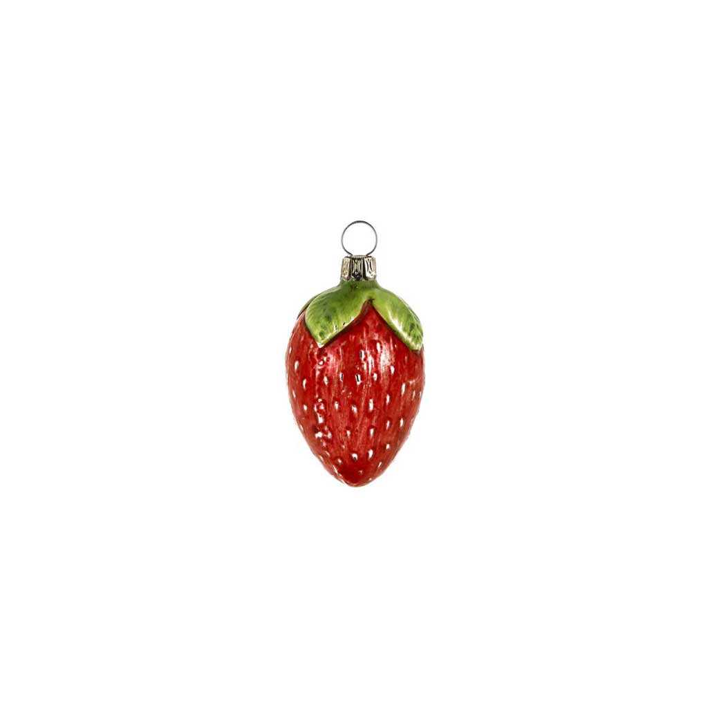 Strawberry Glass Ornament Boston General Store