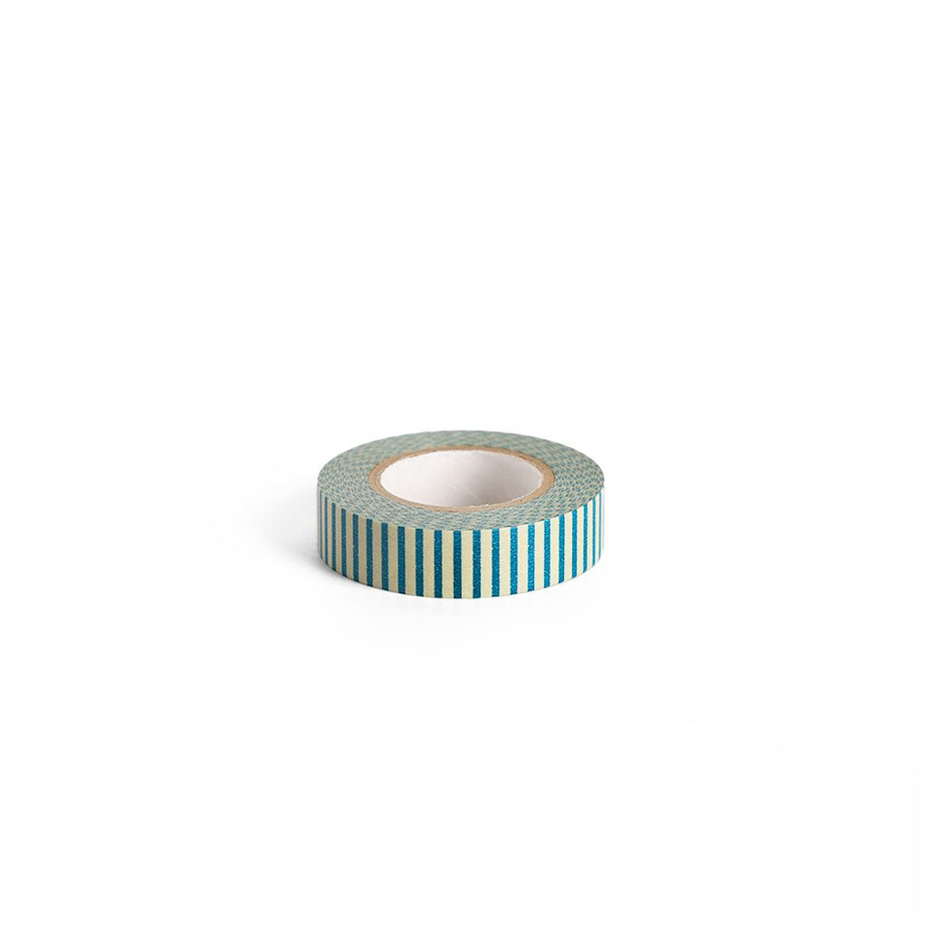 Stripe Blue - Green Washi Tape Boston General Store