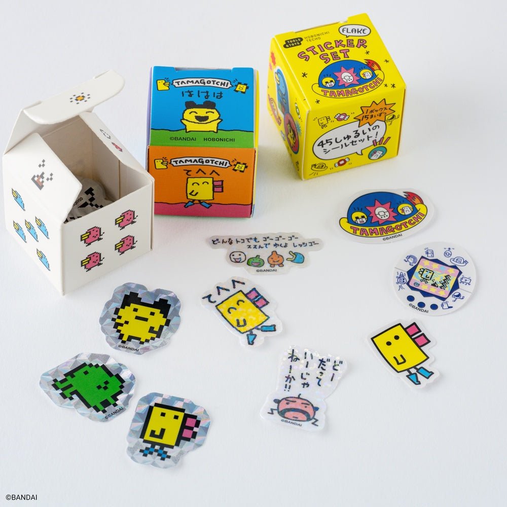 Tamagotchi: Flake Stickers (Set of 3 Boxes) Boston General Store