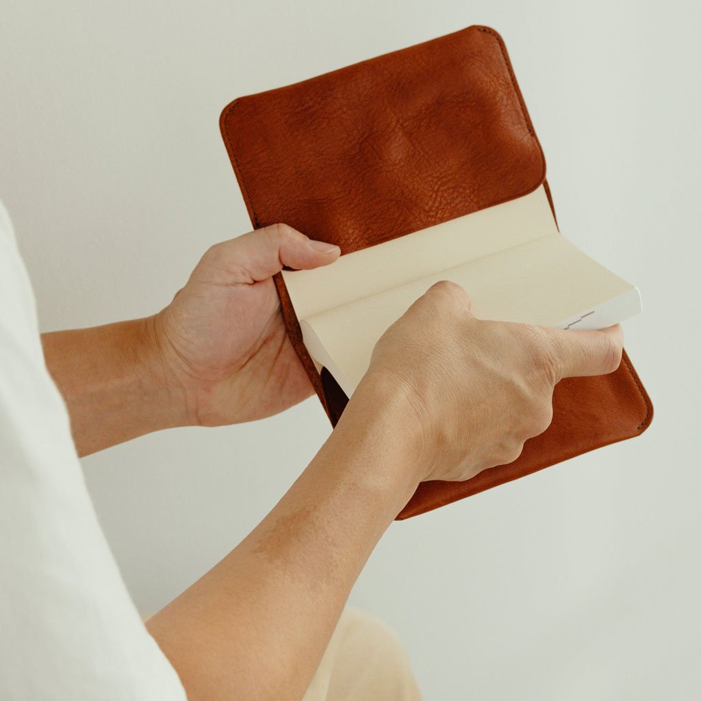 Textured Leather Notebook Cover Boston General Store