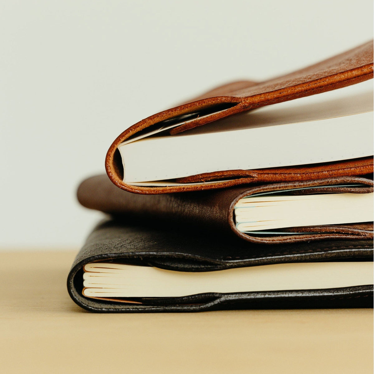 Textured Leather Notebook Cover Boston General Store