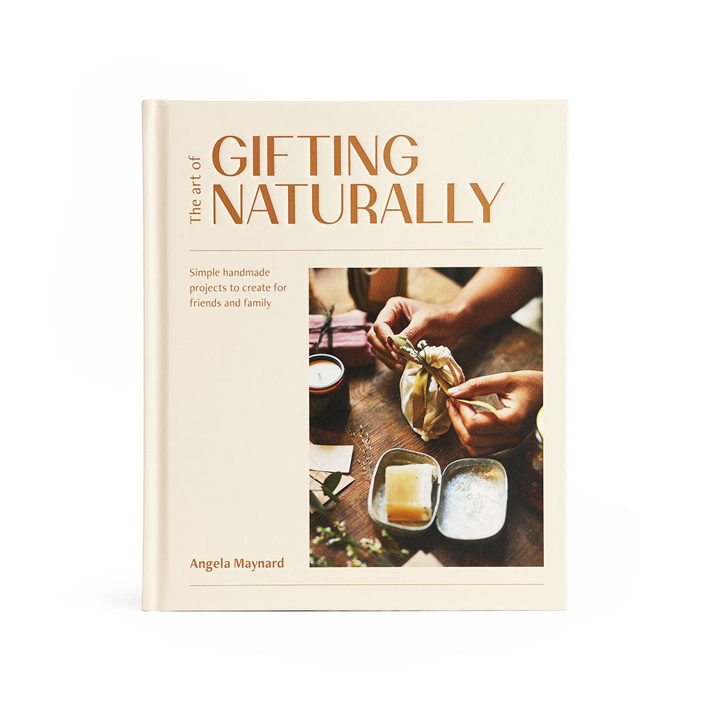 Book titled, "The Art of Gifting Naturally" on a white background