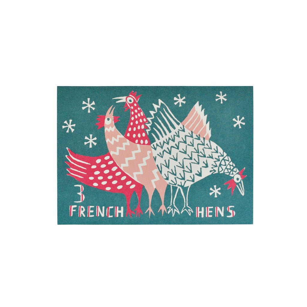 Three French Hens Holiday Card Boston General Store
