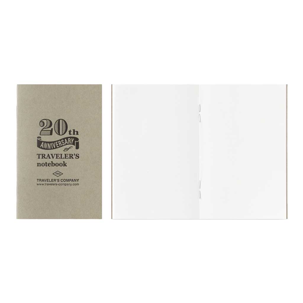 MD paper white card-size notebook refill on white background