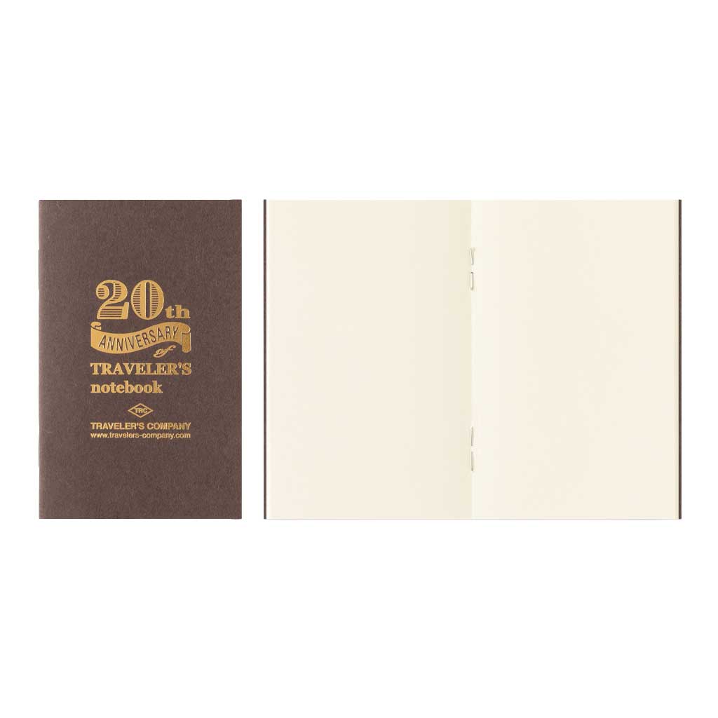 MD paper cream card-size notebook refill on white background