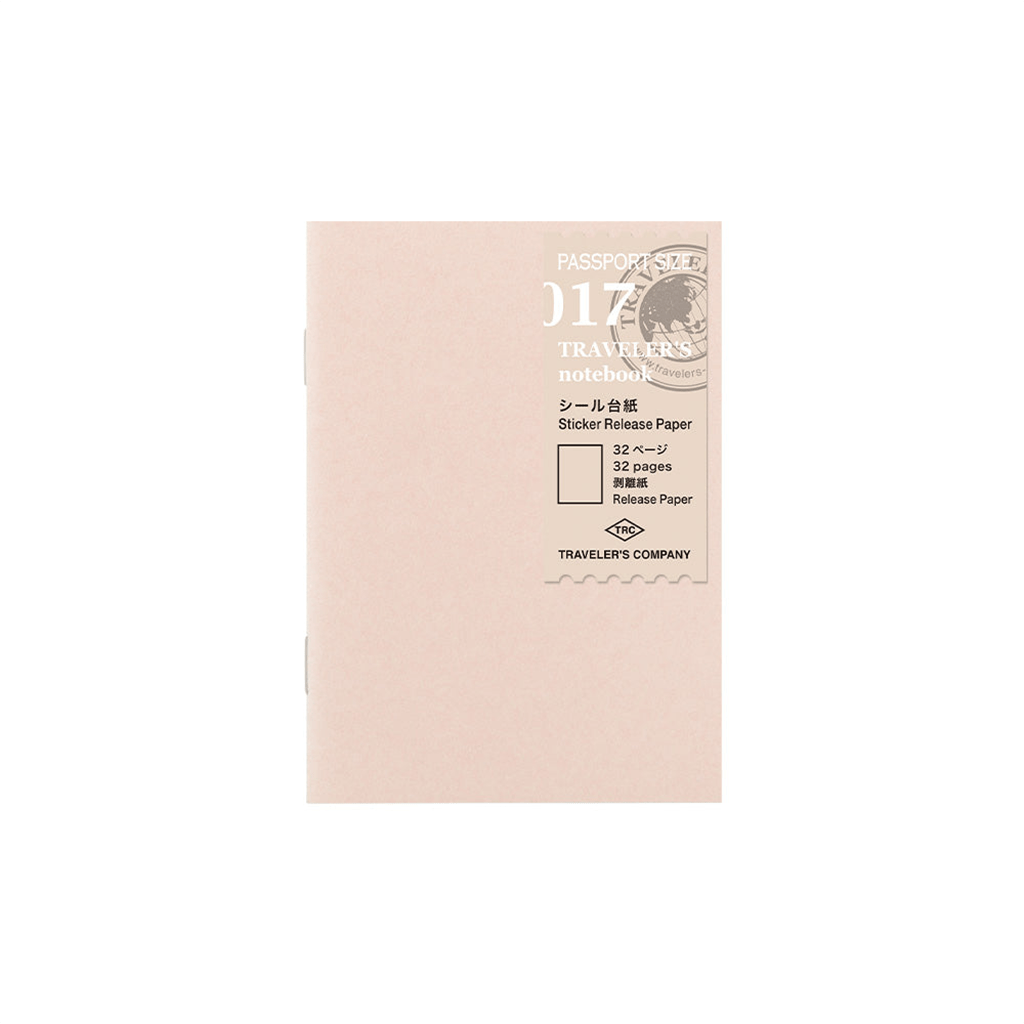 Traveler's Passport Notebook Refill Sticker Release Paper - P017 Boston General Store