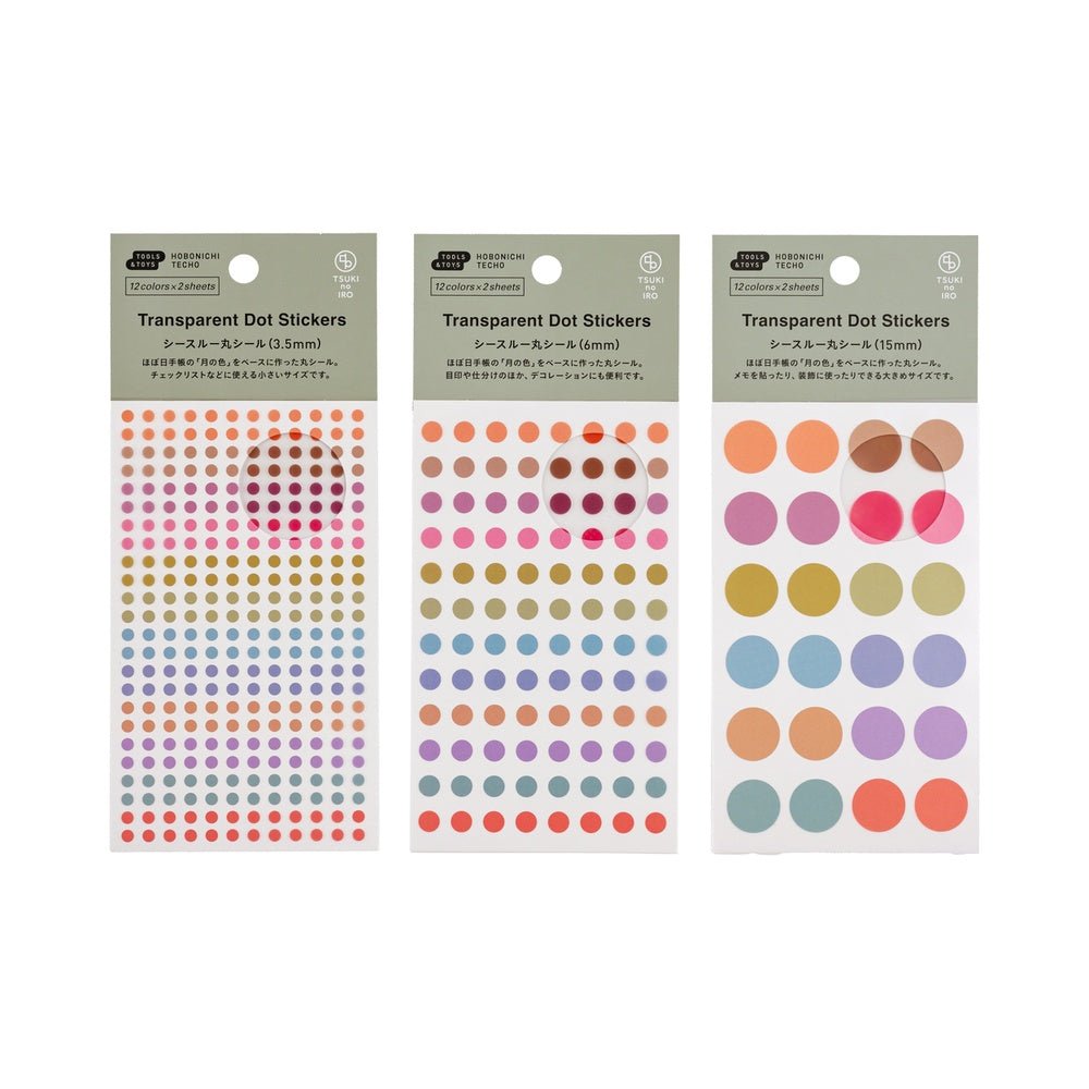 TSUKI no IRO: Transparent Dot Stickers Boston General Store