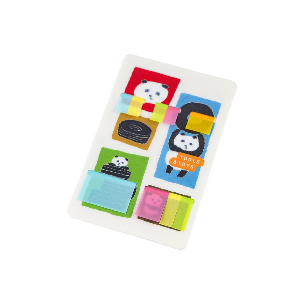Jin Kitamura: Hobonichi Translucent Sticky Notes - Love it (Panda) at Boston General Store