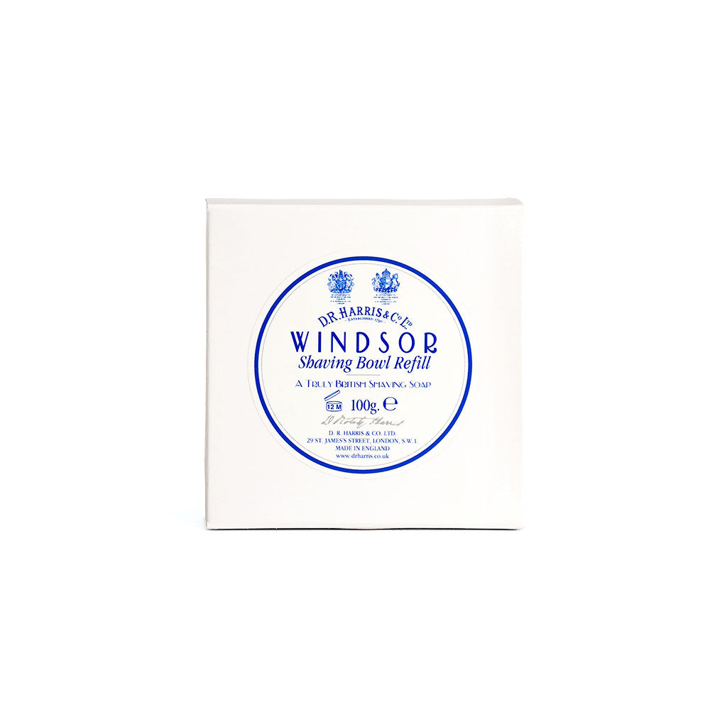 Windsor shaving soap bowl refill in packaging on a white background