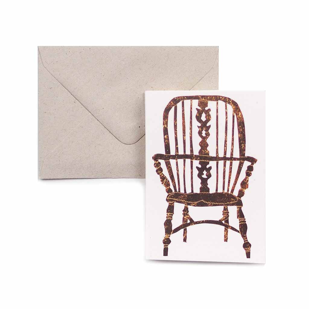 Wooden Chairs Concertina Card Boston General Store