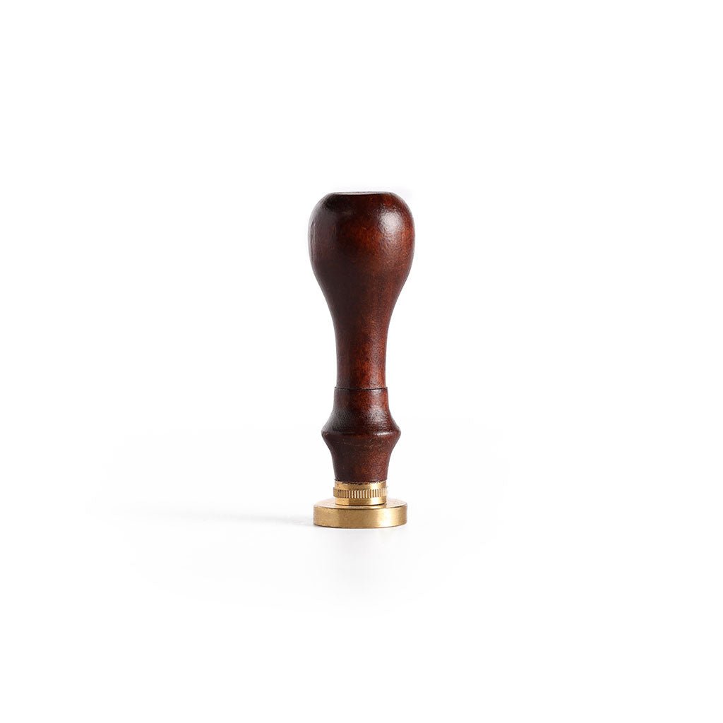 Wooden Handle Brass Seals for Wax - Old Style Script Boston General Store