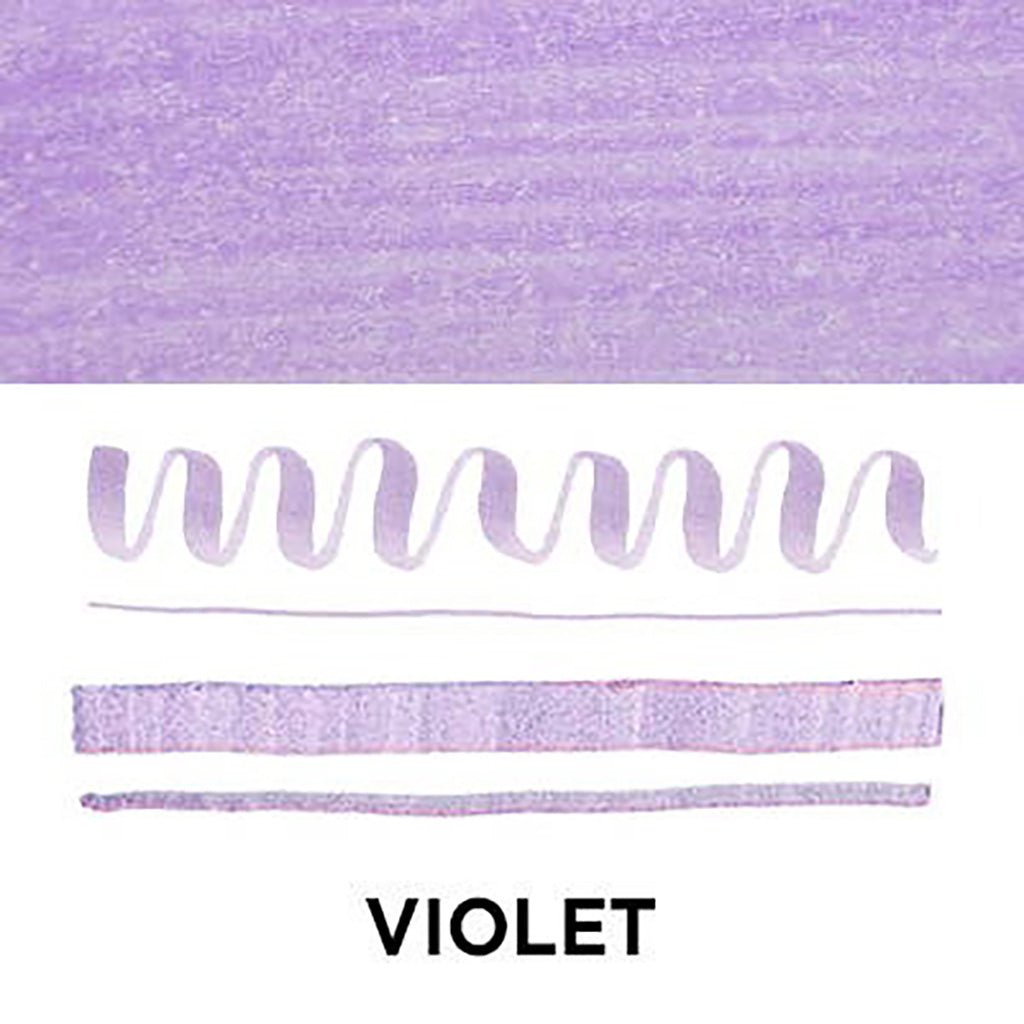 Textured purple color swatch with decorative elements and the word 'VIOLET' below.