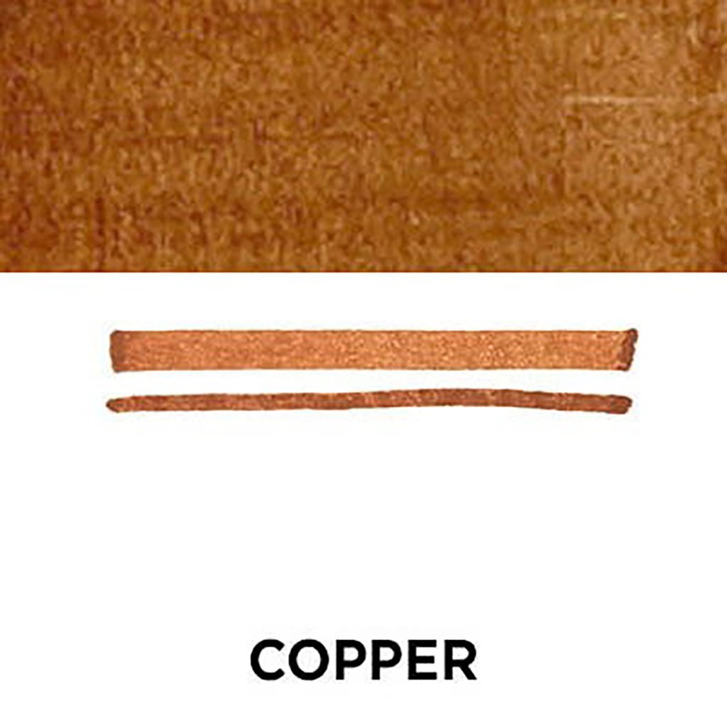 Copper-colored swatch with a bar and 'COPPER' label on a white background