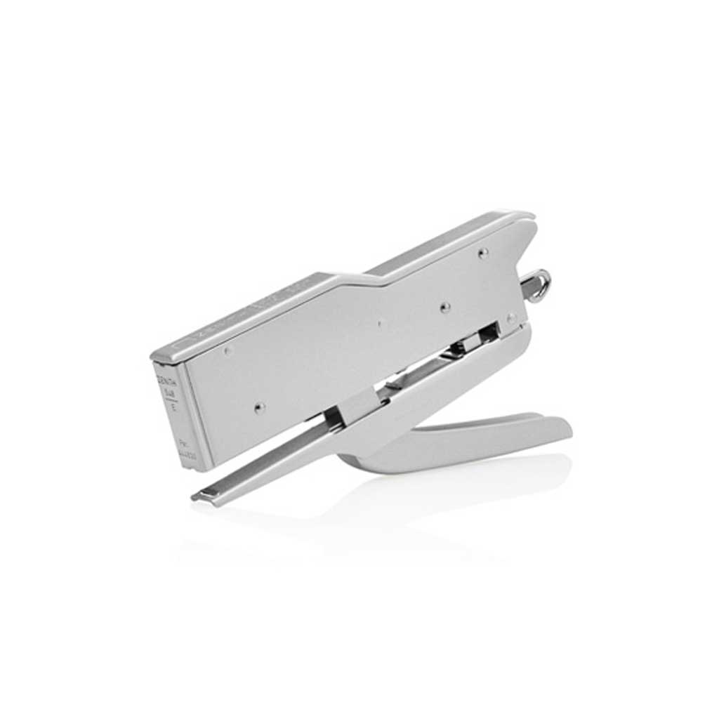 Aluminum handheld Zenith 548/E stapler on white background
