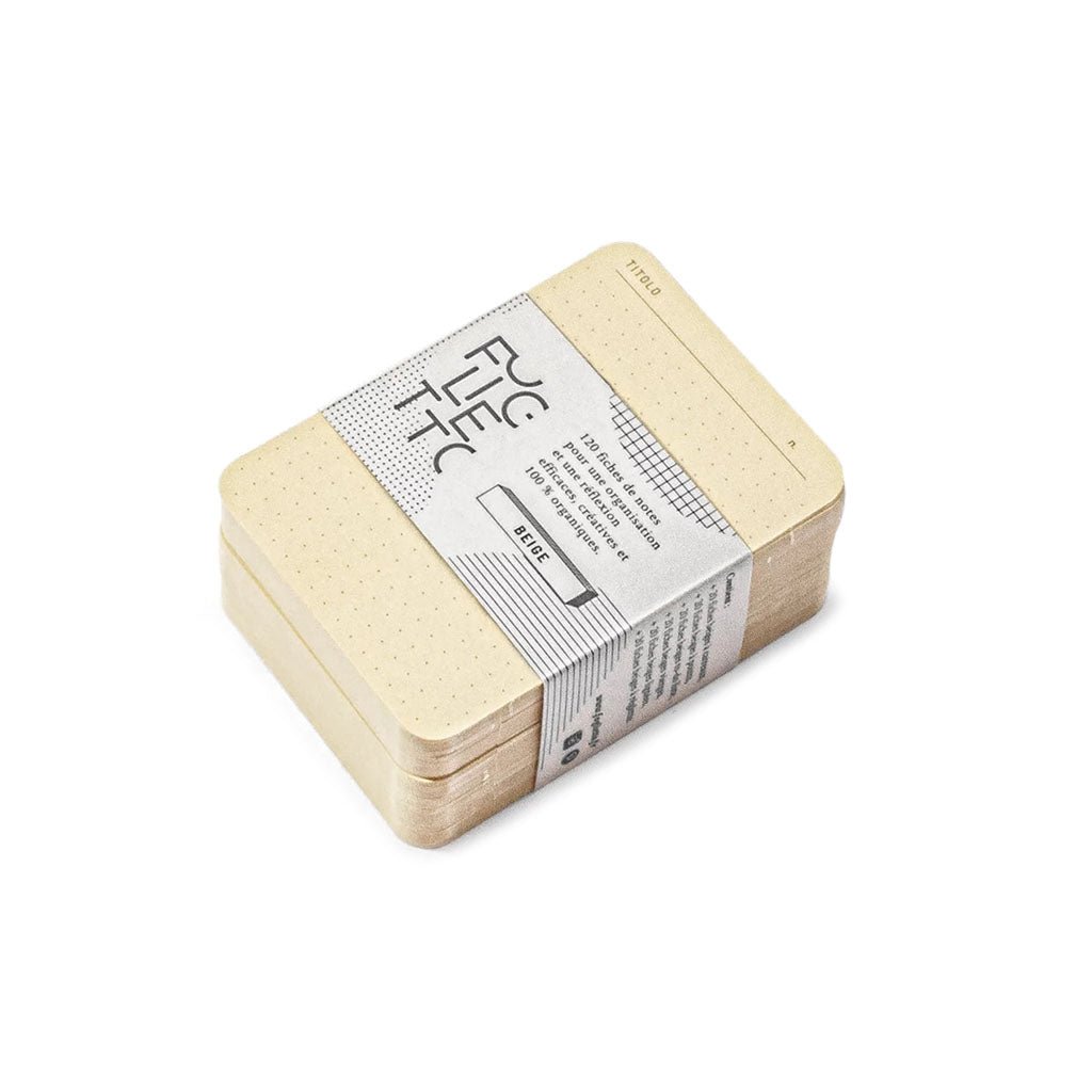 Deck of 120 A7 Memo Cards Beige   at Boston General Store