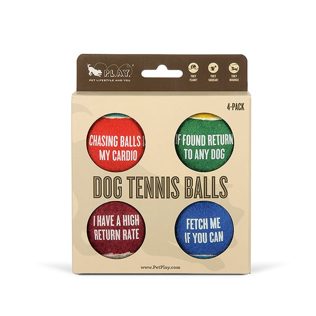 Dog Tennis Ball 4-Pack    at Boston General Store