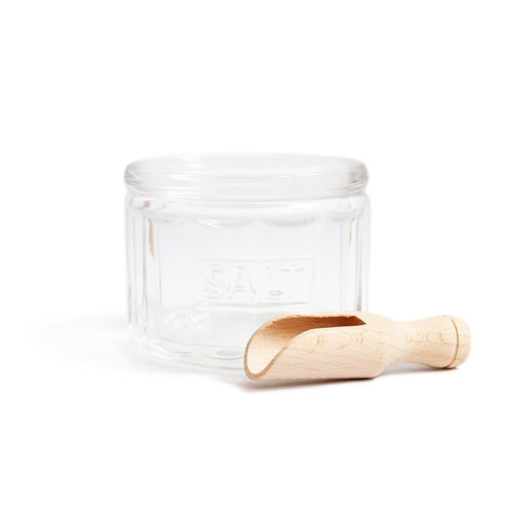 Glass Salt Jar with Scoop    at Boston General Store