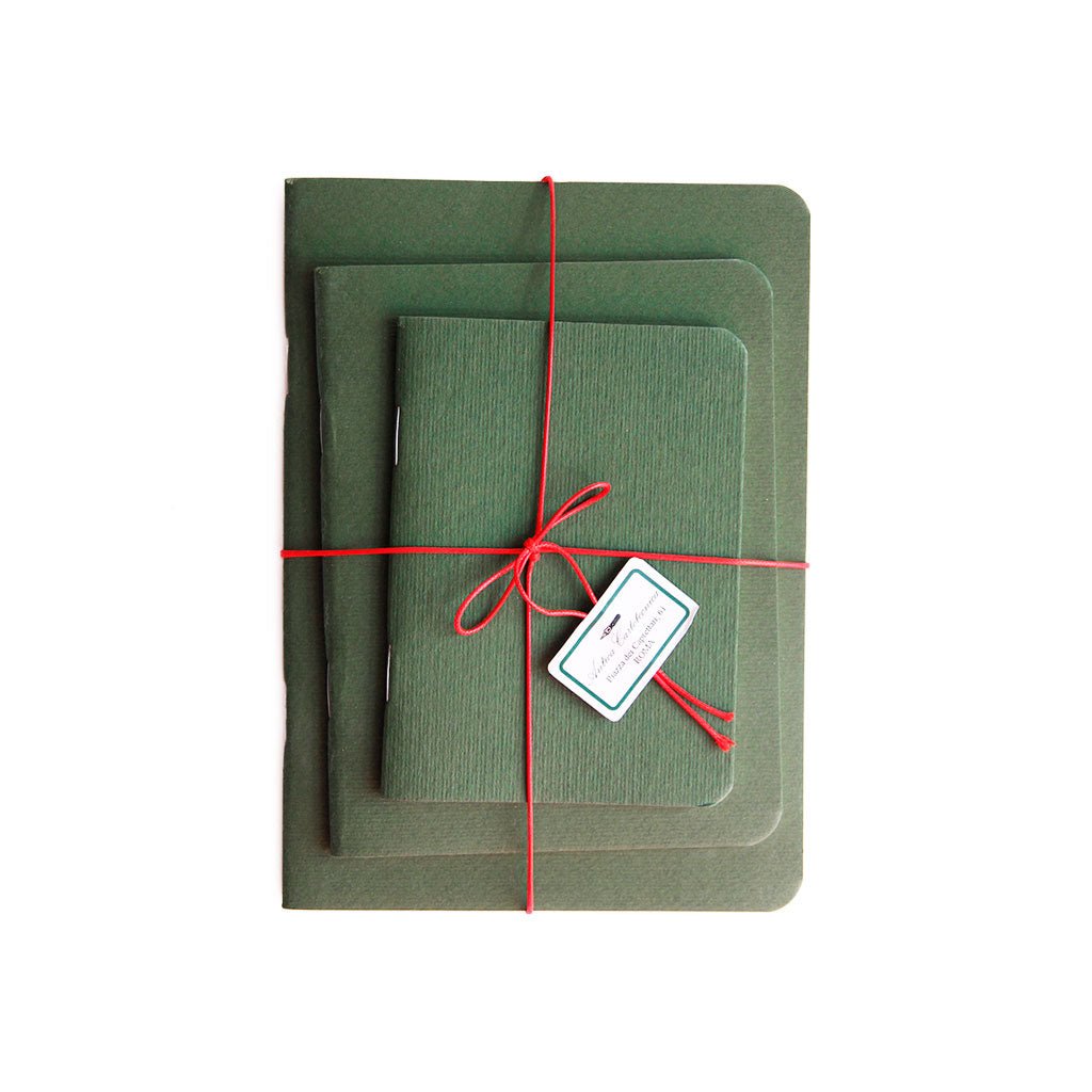 Green Journals, Set of 3    at Boston General Store