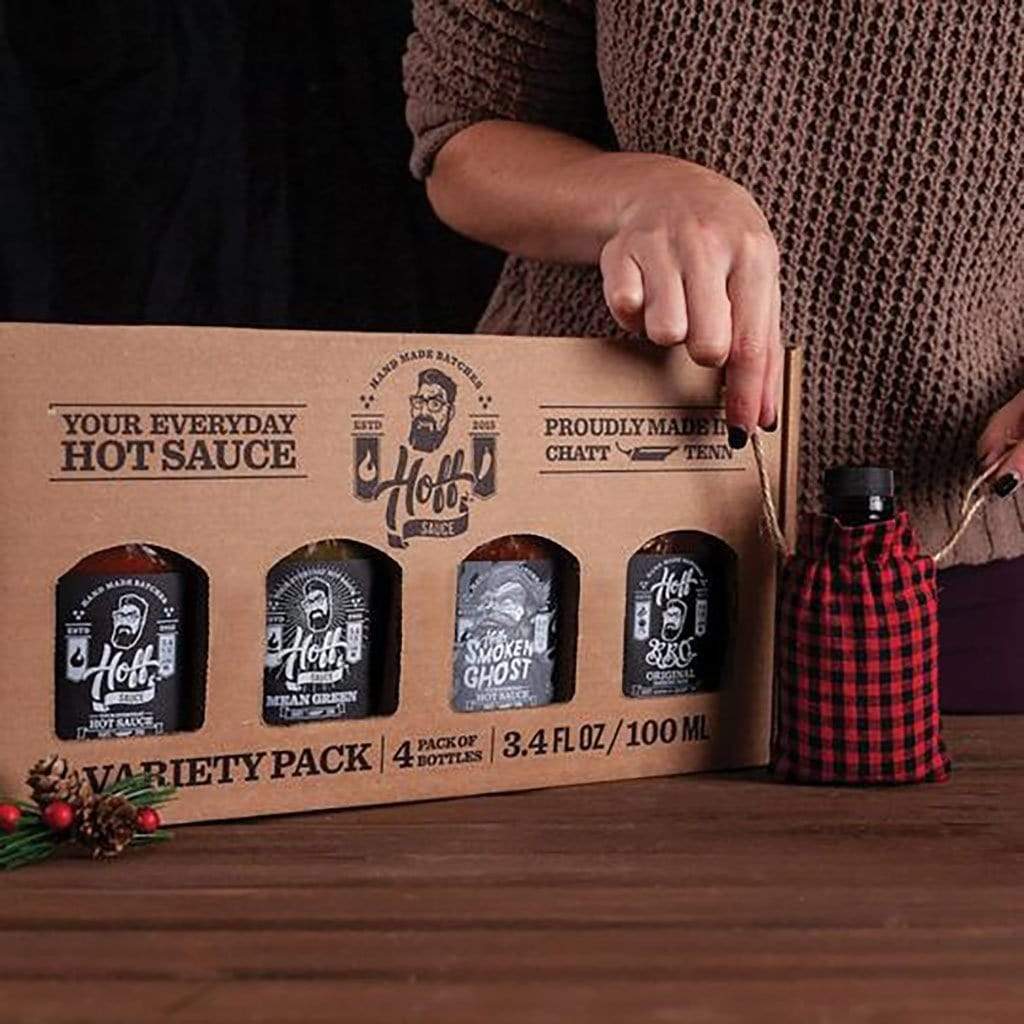 Hot Sauce Mini Flask Gift Box    at Boston General Store