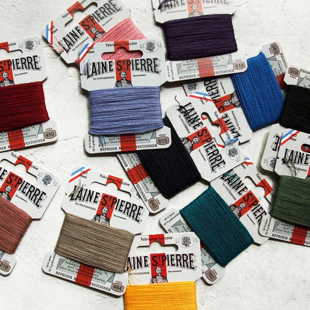 Laine - Saint - Pierre Embroidery Floss, 12 Vintage Colors Boston General Store