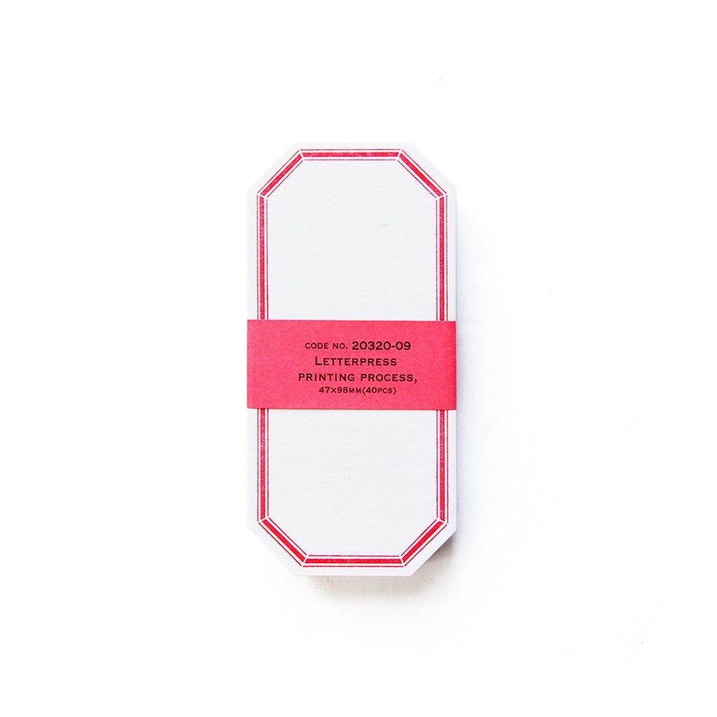 Letterpress Label Cards Boston General Store