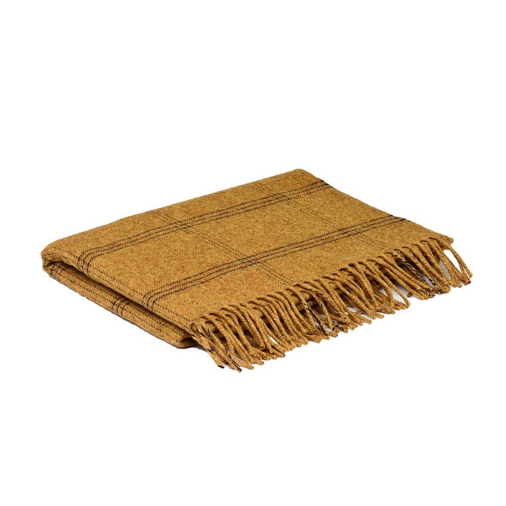 Mead Windowpane Merino Lambswool Blanket Scarf Boston General Store