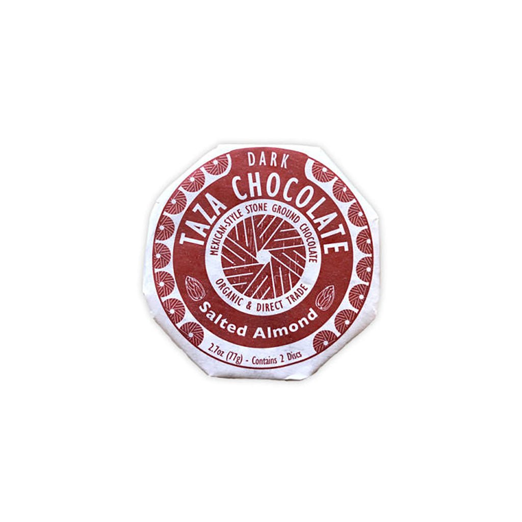 Organic Salted Almond Chocolate Disc Boston General Store