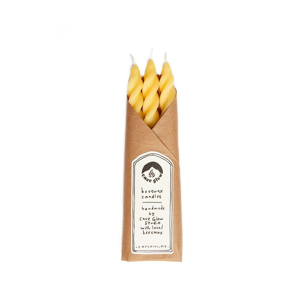 Pure Beeswax Spiral Candles Boston General Store