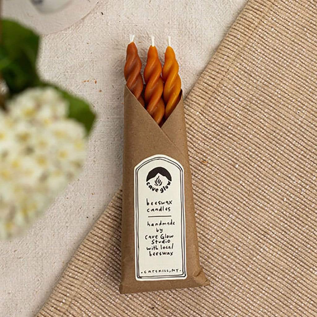 Sunrise Beeswax Spiral Candles Boston General Store