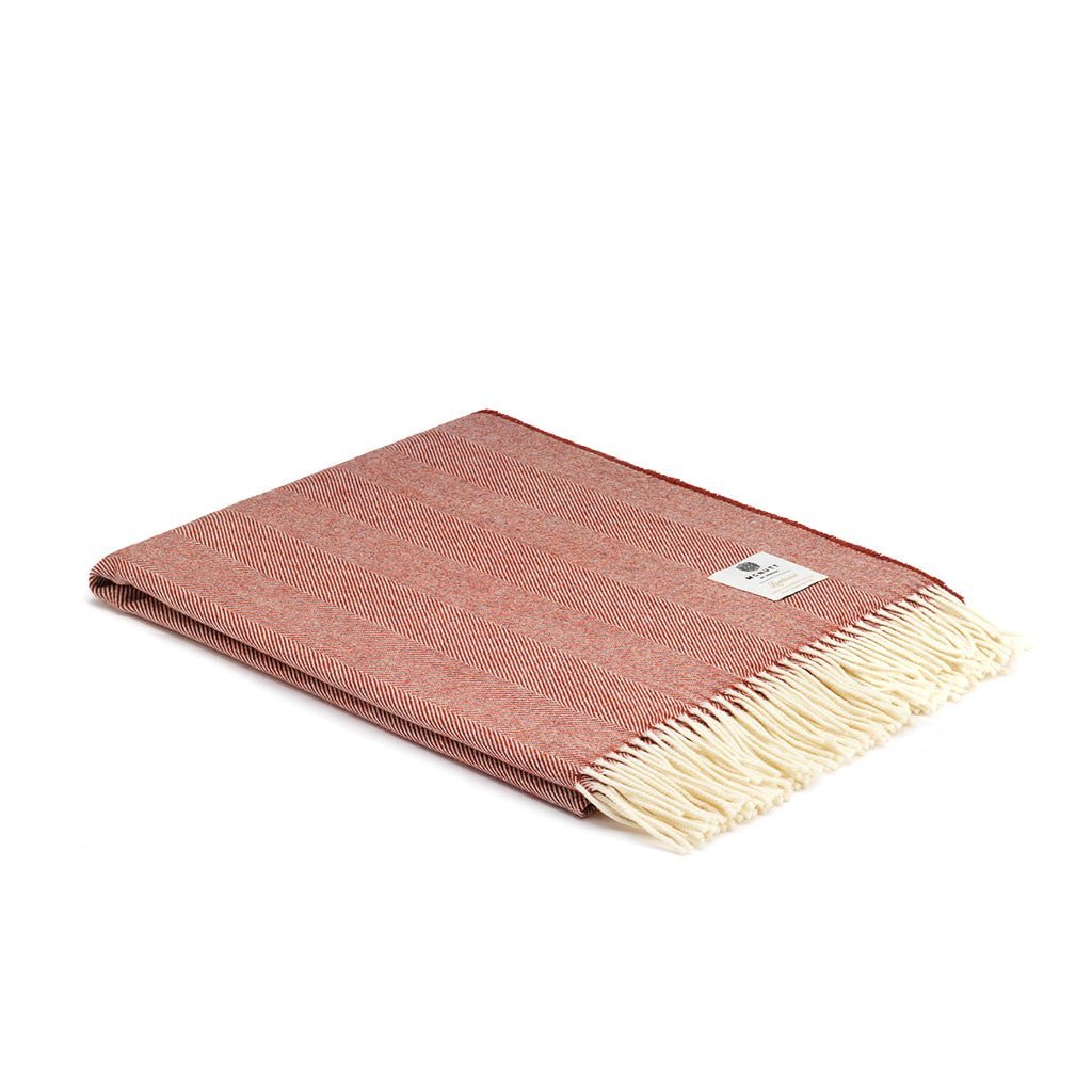 Tabasco Herringbone Merino Lambswool Blanket Boston General Store