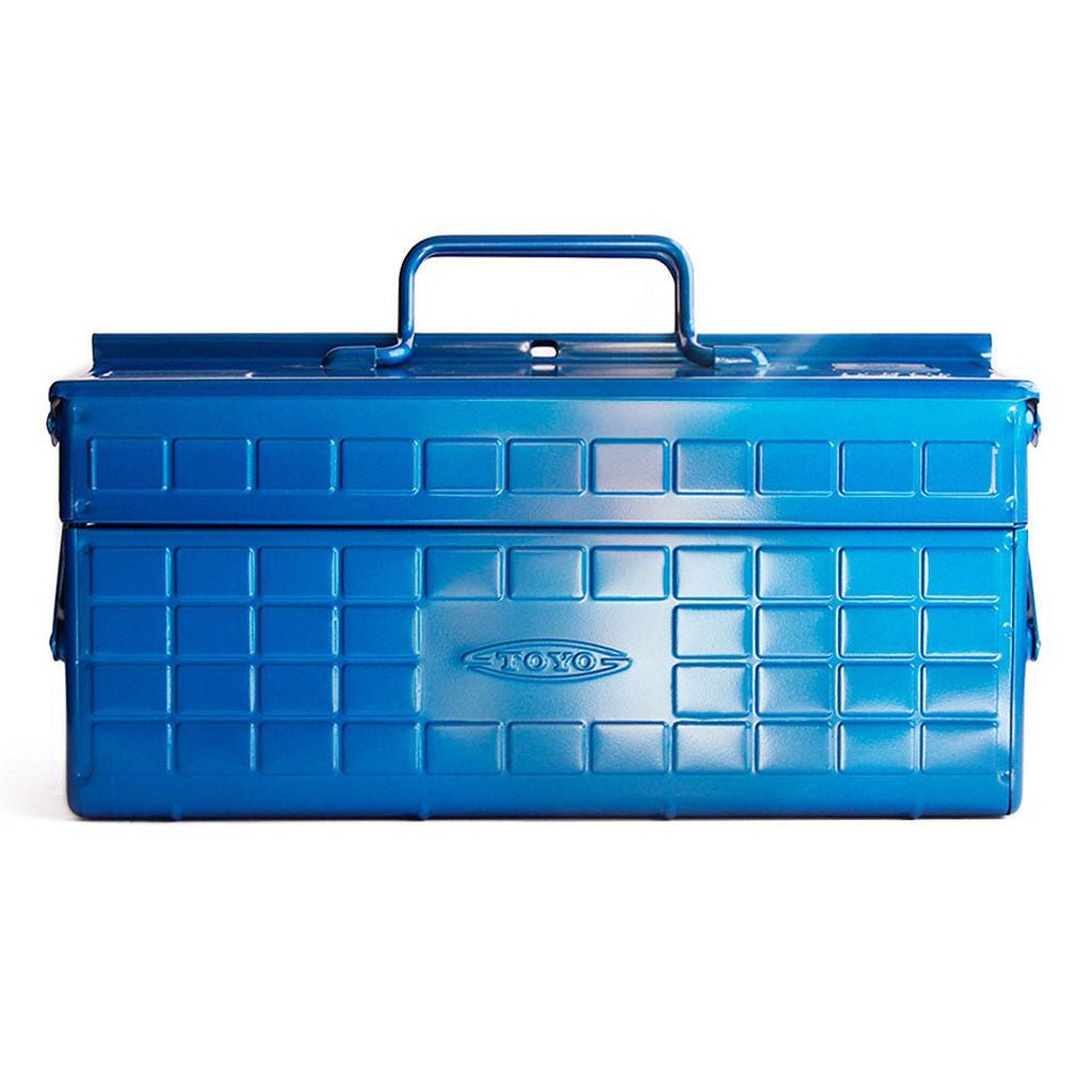 Toyo Steel Medium Two-Level Toolbox Blue   at Boston General Store