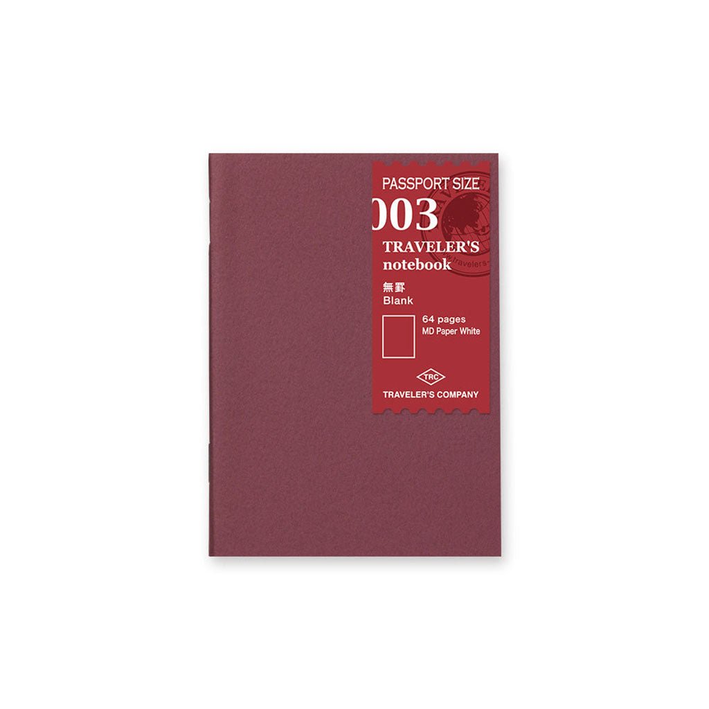 Traveler's Passport Notebook Refill Blank - P003 Boston General Store