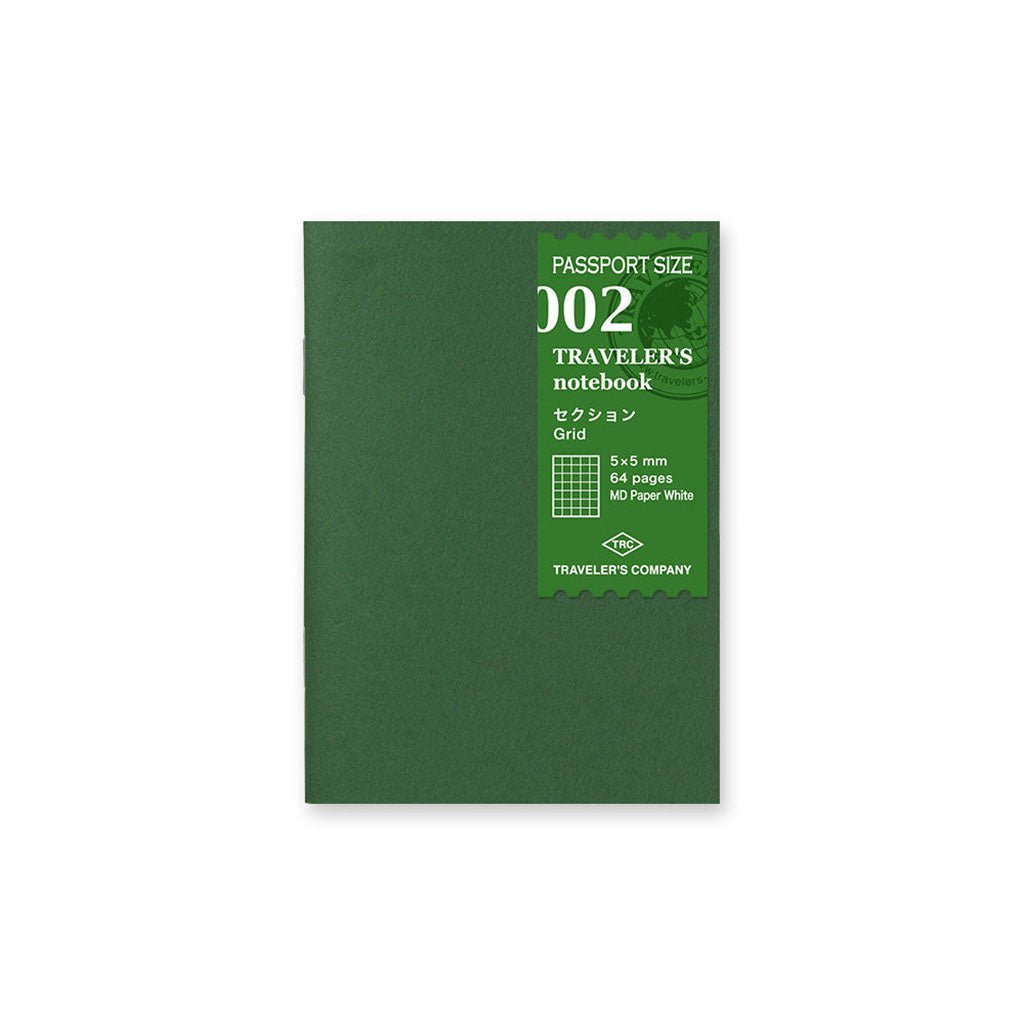Traveler's Passport Notebook Refill Grid - P002 Boston General Store