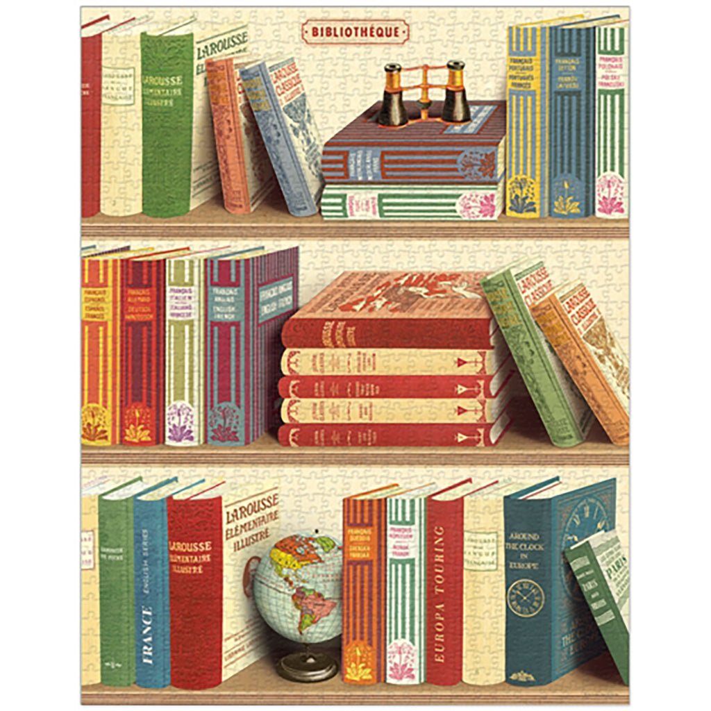 Vintage Themed Puzzles Library Books   at Boston General Store