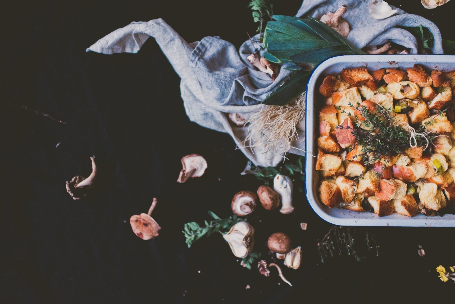Wild Mushroom Challah Stuffing - Boston General Store