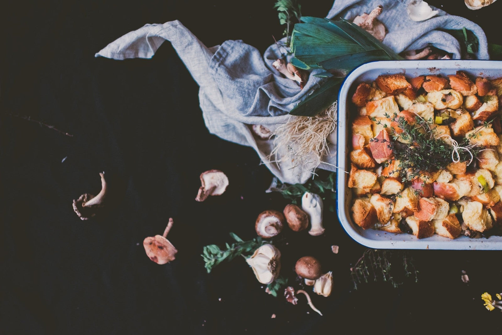 Wild Mushroom Challah Stuffing - Boston General Store