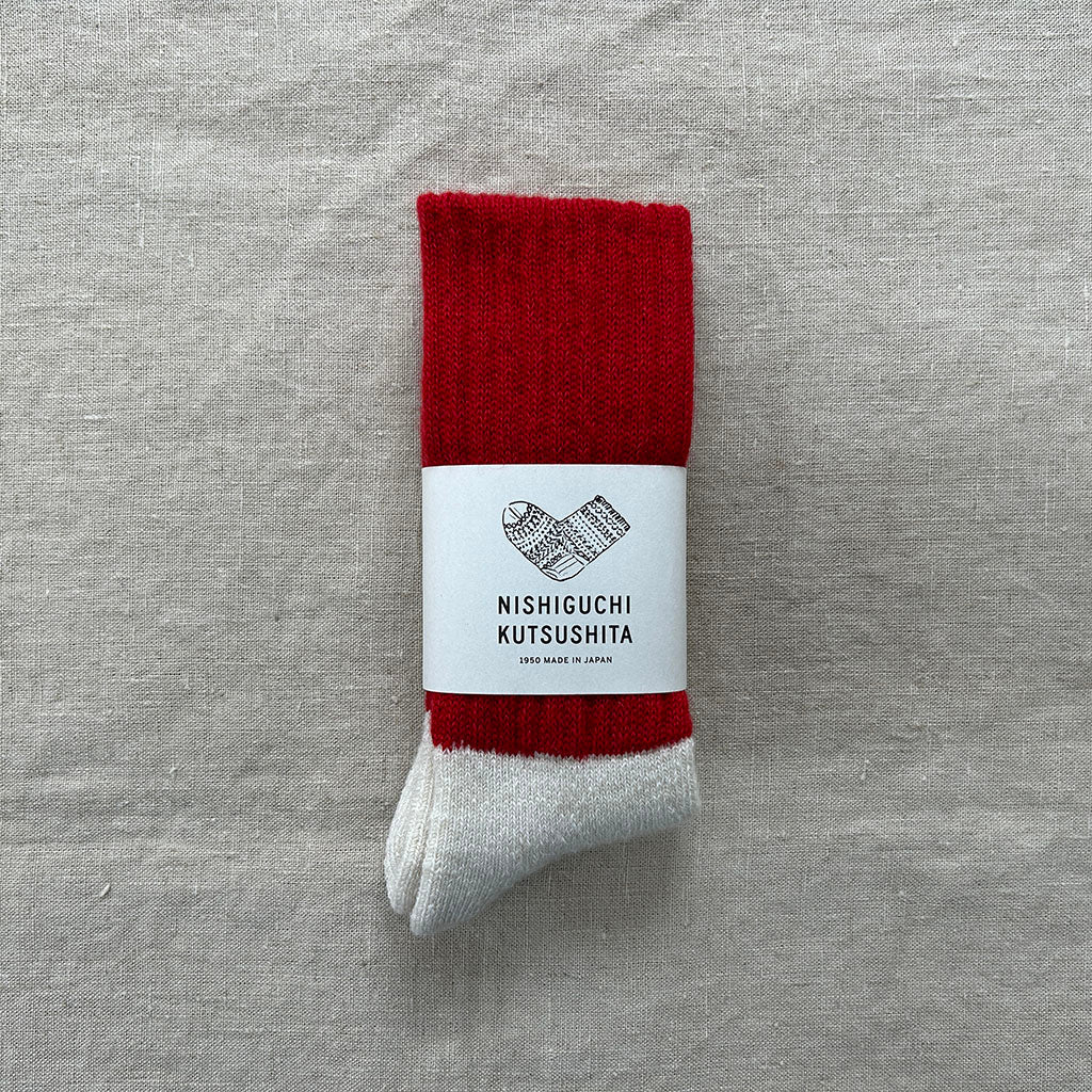 Mohair Wool Pile Socks    at Boston General Store