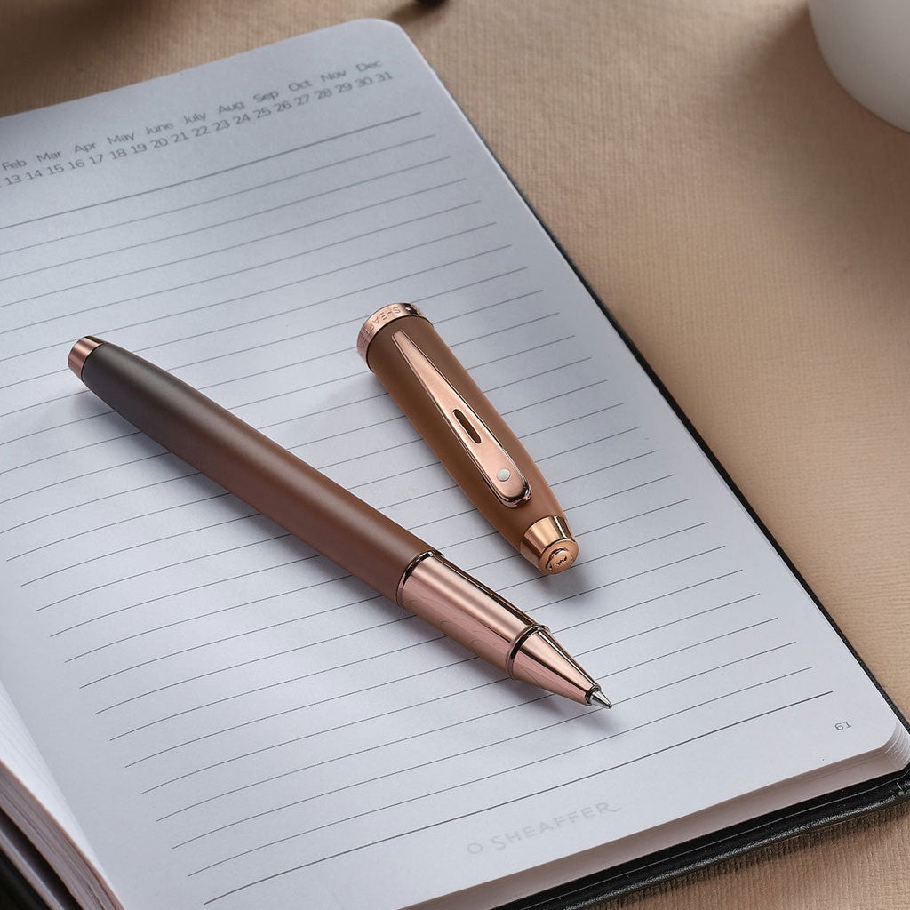 Sheaffer 100 9374 Coffee Edition Matte Brown Rollerball Pen at Boston General Store