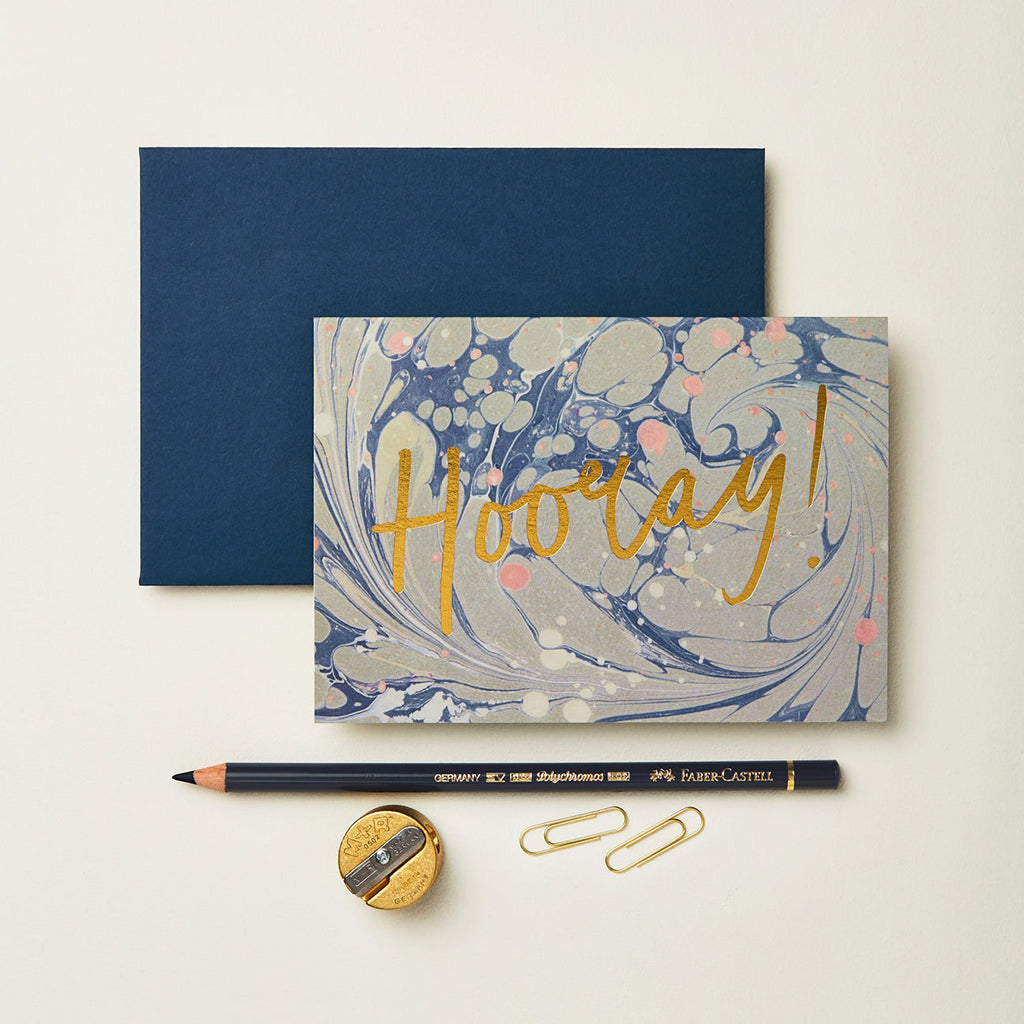 Hooray Blue Marble Card    at Boston General Store