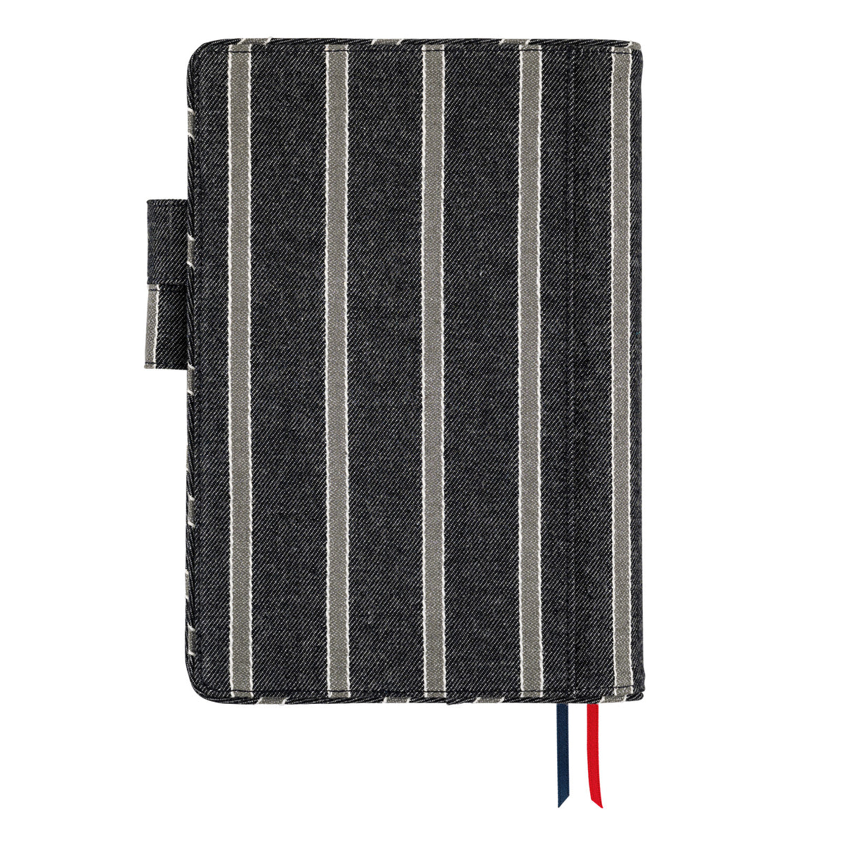 Hobonichi Techo Cover Cousin A5 -  Lined Fabric: Twill (Navy x Gray)    at Boston General Store