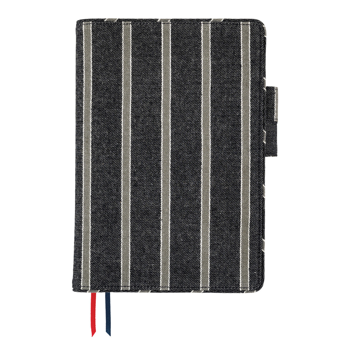 Hobonichi Techo Cover Cousin A5 -  Lined Fabric: Twill (Navy x Gray)    at Boston General Store