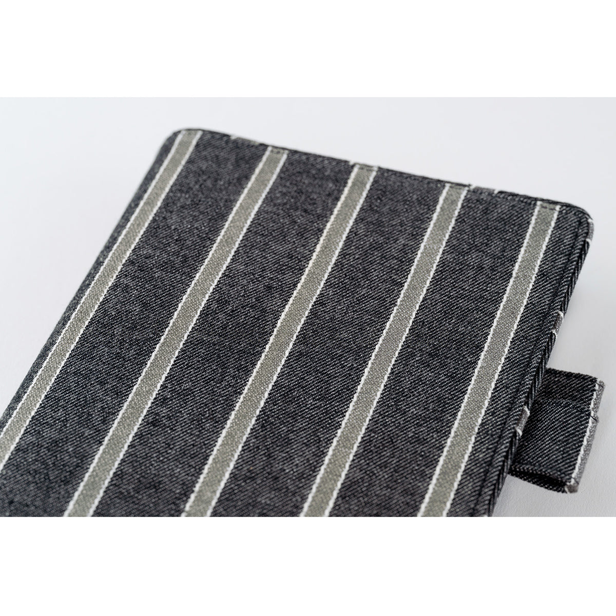 Hobonichi Techo Cover Cousin A5 -  Lined Fabric: Twill (Navy x Gray)    at Boston General Store