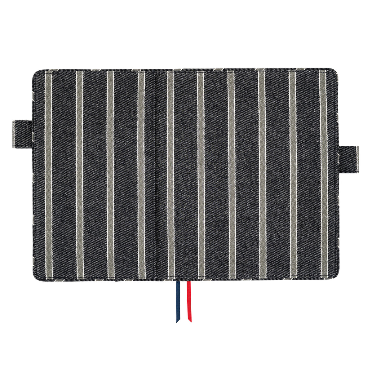 Hobonichi Techo Cover Cousin A5 -  Lined Fabric: Twill (Navy x Gray)    at Boston General Store