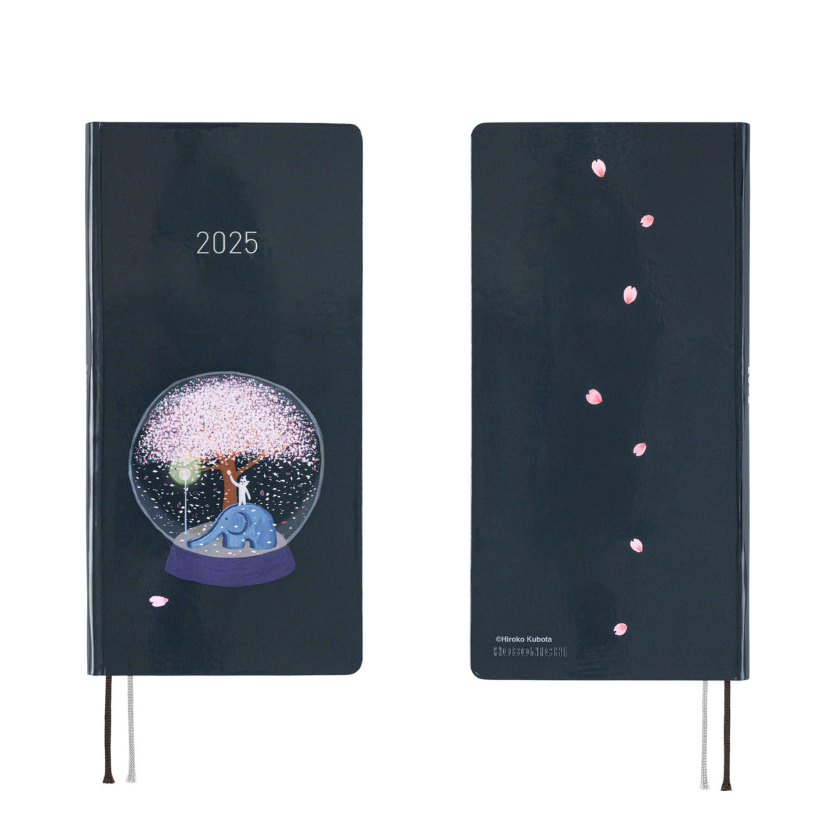 Hobonichi Techo Weeks -  Hiroko Kubota: Night Cherry Blossom Snow Globe    at Boston General Store