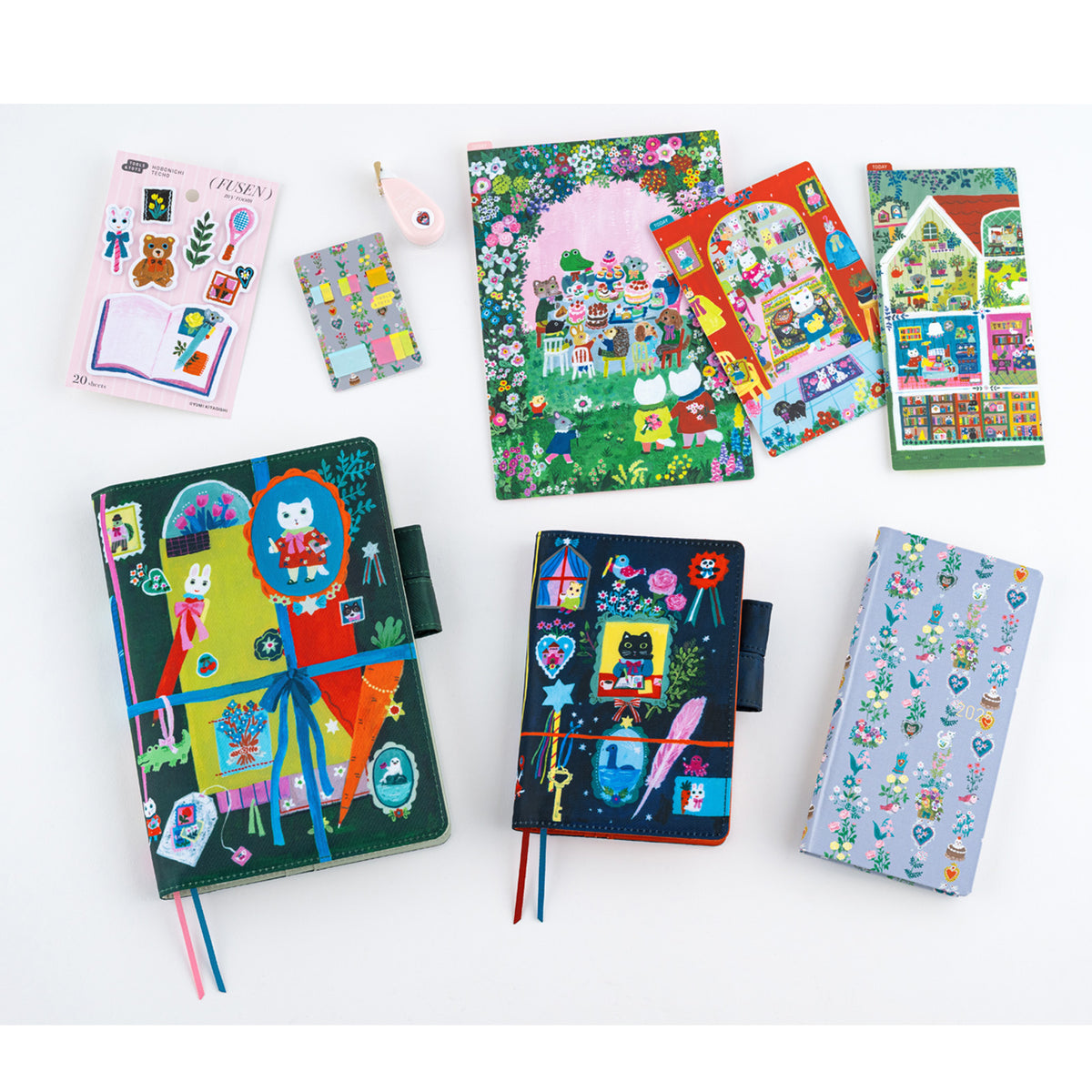 Yumi Kitagishi: Hobonichi Translucent Sticky Notes - Beautiful Wallpaper    at Boston General Store