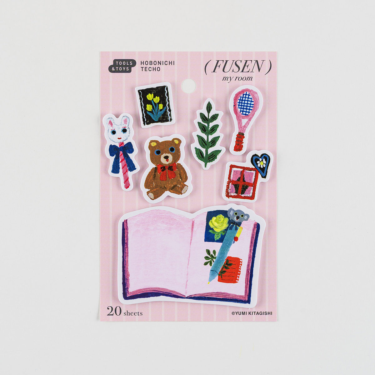 Yumi Kitagishi: Hobonichi Sticky Note Tabs - My Room    at Boston General Store