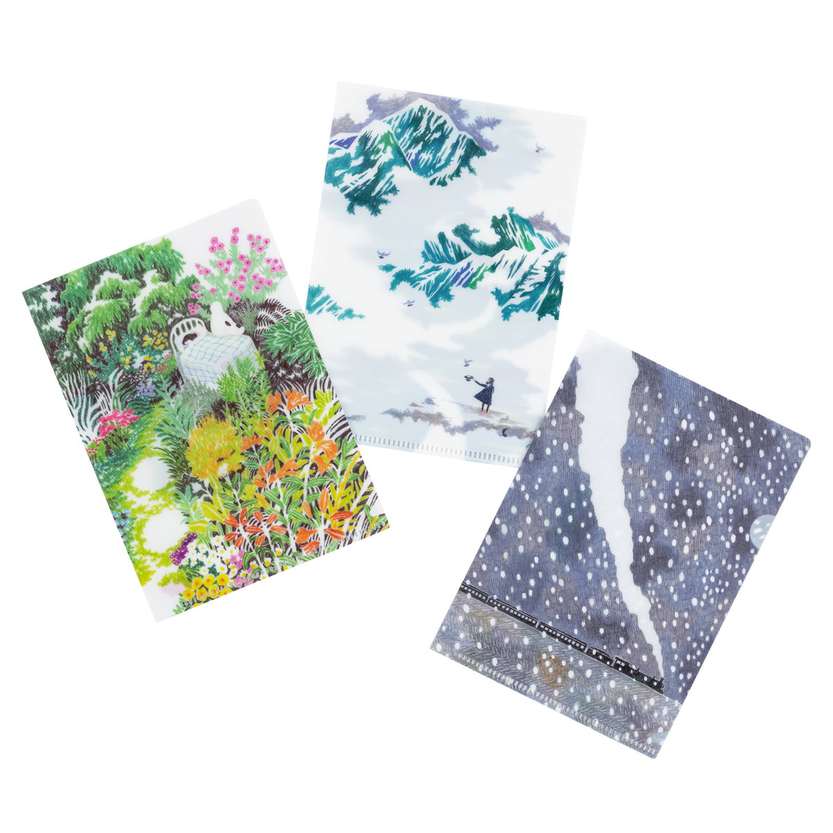 iyo okumi: Hobonichi Clear Folder Set of 3 for A6 Size (iyo okumi)    at Boston General Store