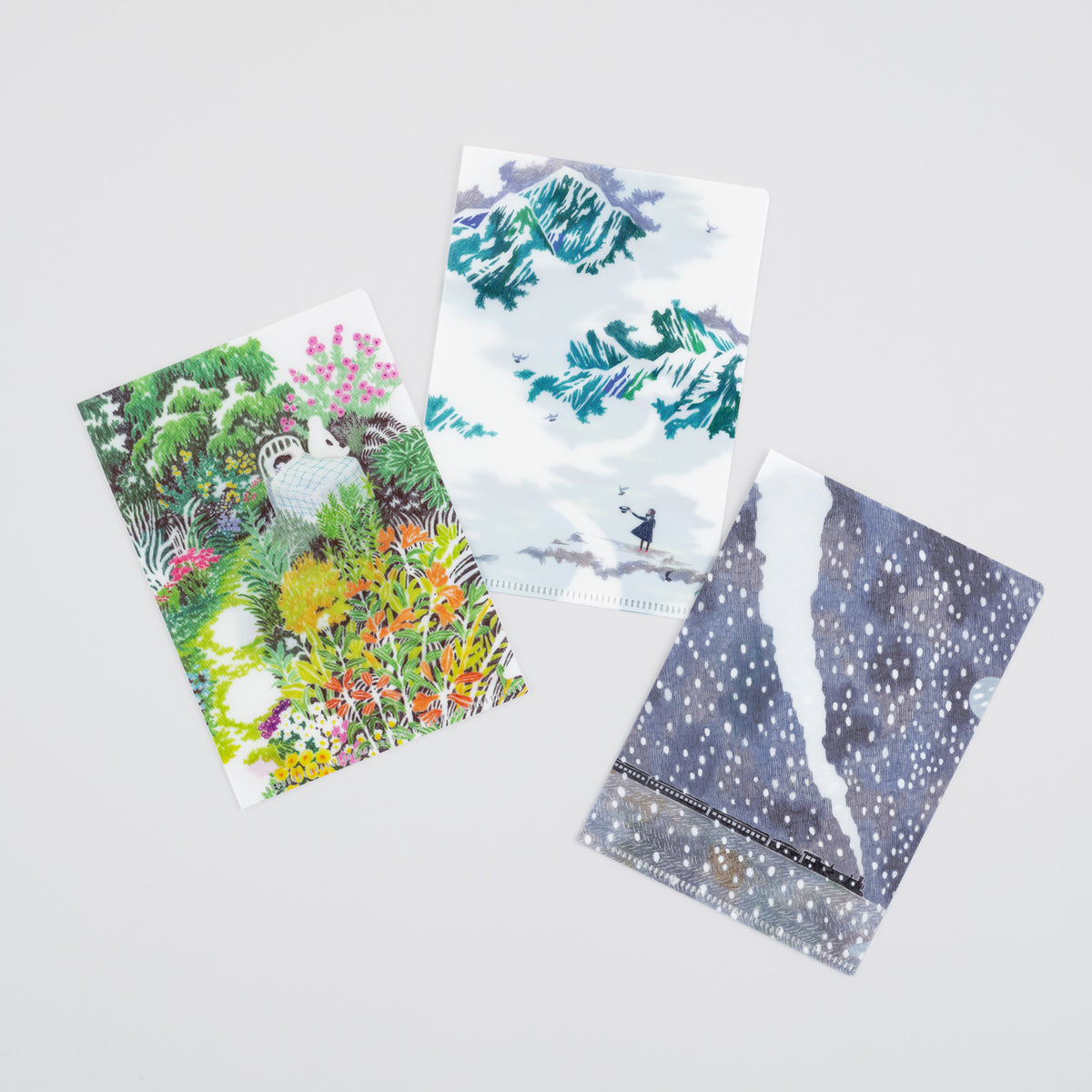 iyo okumi: Hobonichi Clear Folder Set of 3 for A6 Size (iyo okumi)    at Boston General Store
