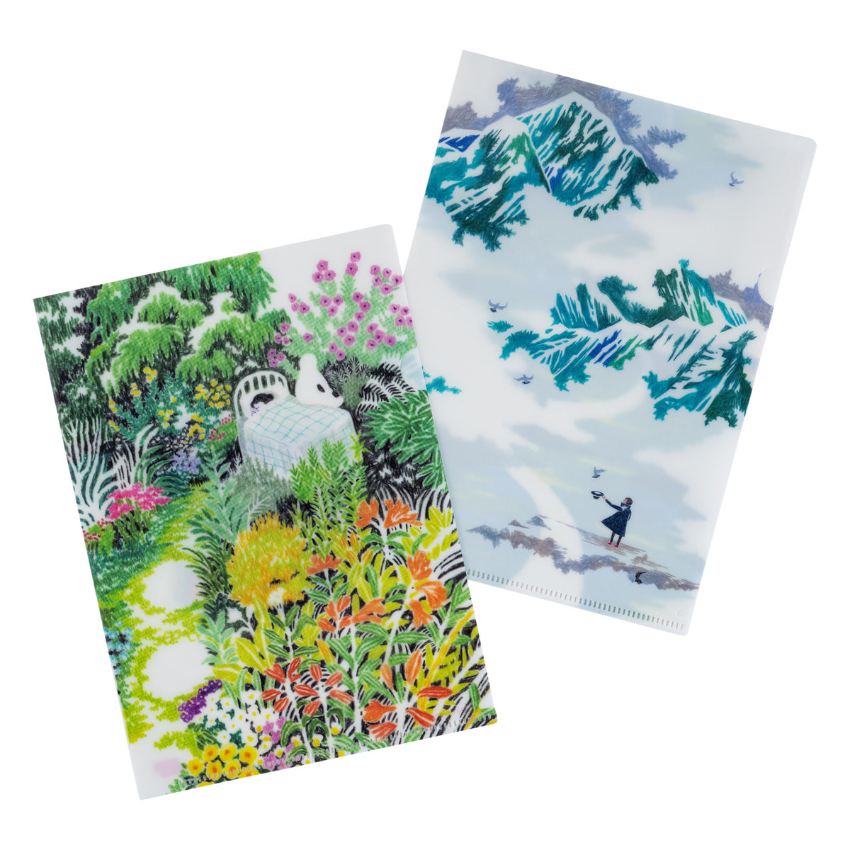 iyo okumi: Hobonichi Clear Folder Set of 2 for A5 Size (iyo okumi)    at Boston General Store