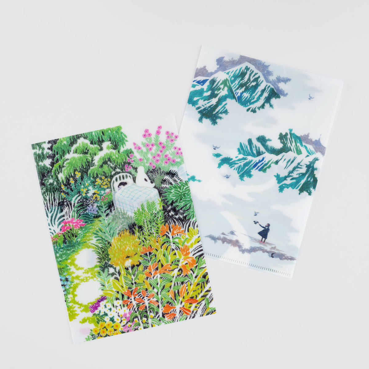 iyo okumi: Hobonichi Clear Folder Set of 2 for A5 Size (iyo okumi)    at Boston General Store